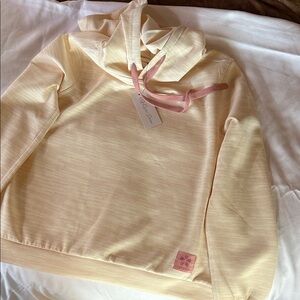 Quiet Storm Cream and Pink Hoodie